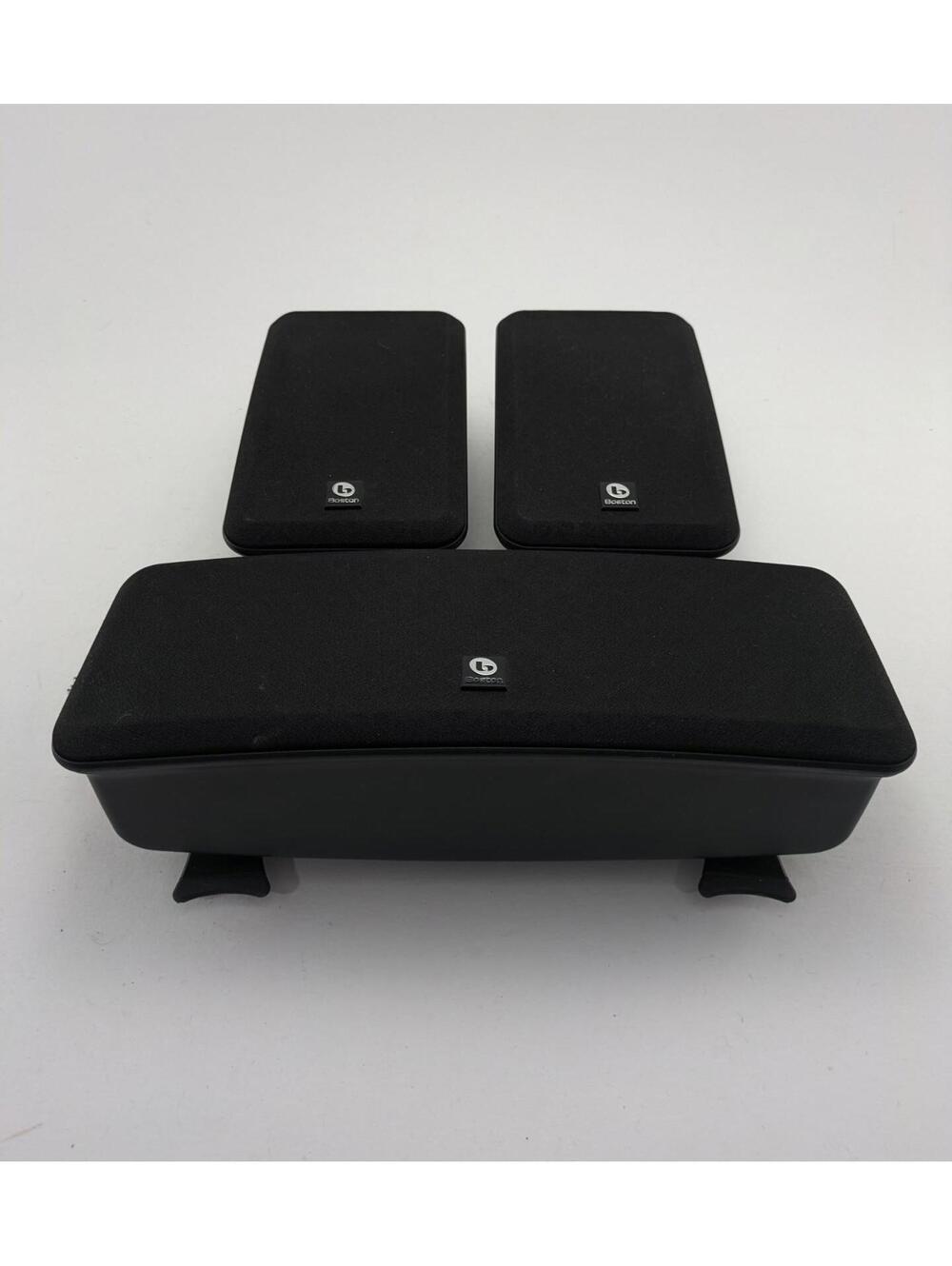 Boston Acoustics MCS 95 Surround Sound Speakers Center Left Right w/ Stand Piece